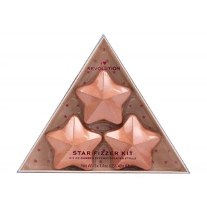 I Heart Revolution Star Bath Fizzer Kit darčeková kazeta kúpeľová bomba v tvare hviezdy 3 x 40 g pre ženy Coconut