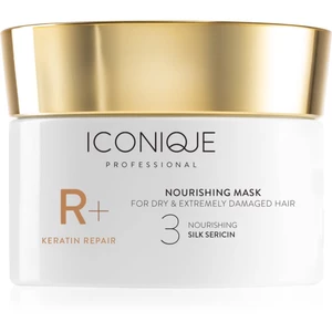 ICONIQUE Professional R+ Keratin repair Nourishing mask obnovující maska pro suché a poškozené vlasy 200 ml