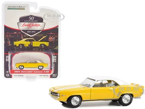 1969 Chevrolet Camaro Z/28 Daytona Yellow with White Stripes Top and Interior (Lot 1043) Barrett Jackson "Scottsdale Edition" Series 12 1/64 Diecast