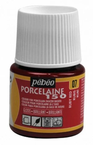 Barva na porcelán Porcelaine 45ml – 07 červená rubínová
