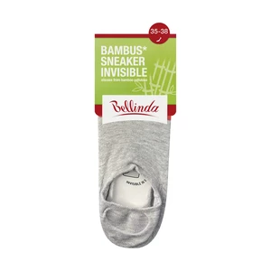 Bellinda Bambus sneaker invisible vel. 35/38 dámské a pánské ponožky 1 pár šedé