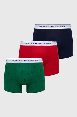 Boxerky Polo Ralph Lauren 3-pack pánské, zelená barva, 714830299