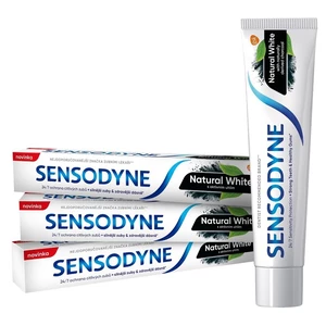 Sensodyne Prírodná biela zubná pasta 3 x 75 ml