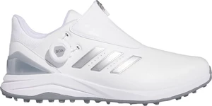 Adidas Solarmotion BOA 24 Spikeless Mens Golf Shoes White/Silver Metallic/Blue Burst 42 2/3