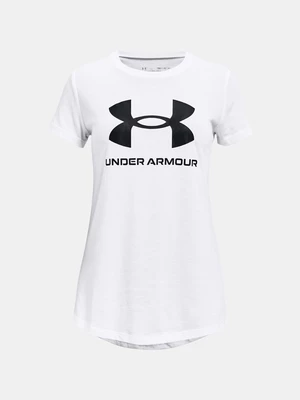 Under Armour UA Sportstyle Logo SS Triko dětské Bílá