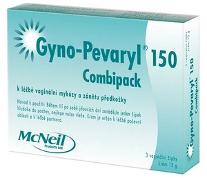 Gyno-pevaryl 150 mg, vaginální čípky 3 ks + krém 15 g 4 ks
