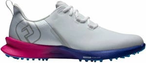 Footjoy FJ Fuel Sport Mens Golf Shoes White/Pink/Blue 45 Calzado de golf para hombres