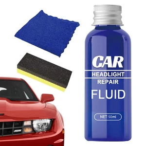 Head Light Cleaning Kits Restore Full Headlight Restoration Kit Renew Cloudy Lights With Polish And UV Protection Cleaner