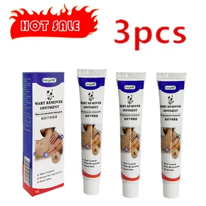 3X Warts Remover Antibacterial Ointment Wart Treatment Cream Skin Tag Remover Genital Herpes Papillomas Treatment Ointment
