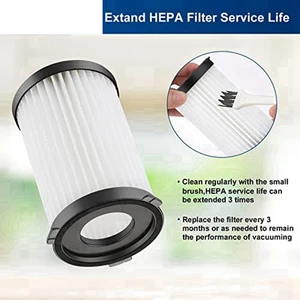 Vacuum HEPA Filter Replacement Compatible for MOOSOO D600 D601 E600 V600 Vacuum Cleaner Washable Reusable