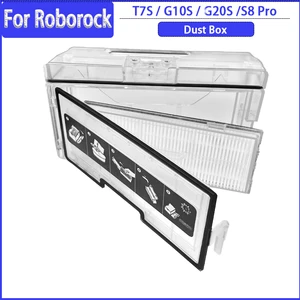 Dust Box For Xiaomi Roborock T7S/G10S/G20S/S8 Pro Robot Vacuum Cleaner Accessories Parts
