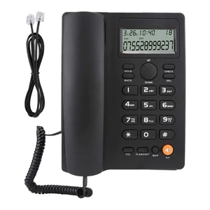 Caller Display Telephone Hands Free Calling Corded Landline Phone Landline Telephone for Home Office Hotel KX-T2025