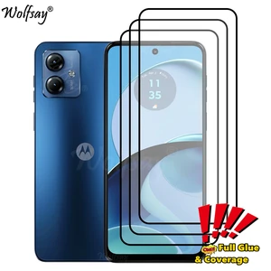 Full Cover Glue Screen Protector For Motorola Moto G14 Tempered Glass For Motorola Moto G14 Glass For Moto G14 Glass 6.5 inch