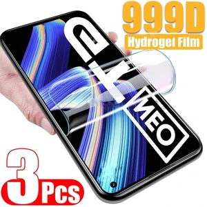 3PCS Hydrogel Film For Realme GT Neo 2 3 3T Master X50 X7 X2 Pro Protective Film For Realme Narzo 30 50 Pro 30A 50A 50i Film