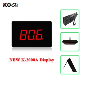 Hot sale 433.92mhz 999 Channel Electronic Calling LED Number Screen 3-digit Wireless Receiver for Restaurant K-2000A