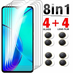 8in1 Camera Film Protective Glass For vivo y27 2023 Screen Protectors For vivo Y27 4G 5G y 27 27y vivoy27 Tempered Glass 6.64In