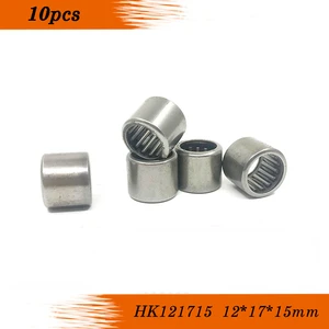 10Pcs HK121715 HK1215 12*17*15mm 7942/12 Drawn Cup Type Needle Roller Bearing 12 x 17 x 15mmFree shipping High Quality
