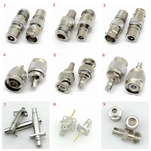 QMA Connector To BNC TNC N Male Female Connector Adapter QMA To L16 N BNC TNC Flange Coaxial Brass Nickel Plated Free Shipping