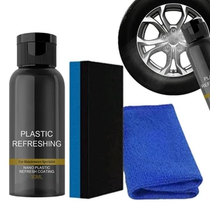 Plastics Restorer For Cars Protectant Cleaning Cars Truck Bike Exterior Restorer Polish 30/50ml Auto Parts Refurbishing Agent
