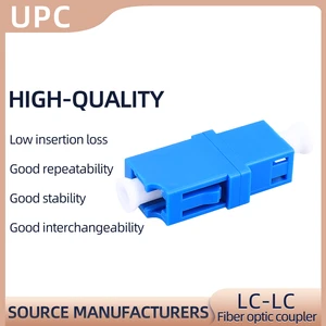 10 Pcs LC-LC/UPC Fiber Optic Connectors Simplex Fiber Coupler / Adapter For Telecommunication(Blue)