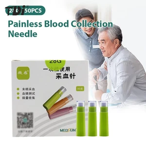 50pcs Blood Collection Needle Disposable Sterile Lancet Bleed Pen Blood Needle High Quality