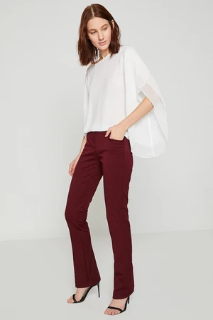 Koton Women's Claret Red Pants