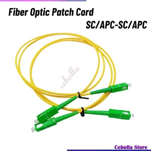Fiber Optic Patch Cable SC APC-SC APC Singlemode SC SM 3.0 mm 9/125um Fiber Patch Cord Optical Fiber Jumper