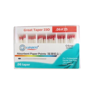 Dental Absorbent Paper Points Mixed Sizes #15-40 06 Taper Root Cancel Endodontics Cotton Fiber Tips Dental Matirial Length 30mm