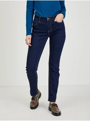 Dark blue womens straight fit jeans ORSAY - Women