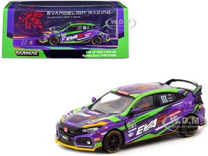 Honda Civic Type R FK8 RHD (Right Hand Drive) 01 "EVA RT TEST TYPE-01" "Hobby64" Series 1/64 Diecast Model Car by Tarmac Works