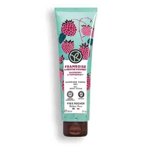 Yves Rocher Gélový telový peeling Malina & mäta