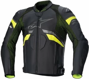Alpinestars GP Plus R V3 Rideknit Leather Jacket Black/Yellow Fluo 50 Bőrdzseki