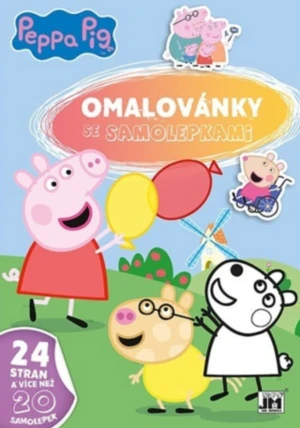 Omalovánky A4 se samolepkami - Peppa Pig