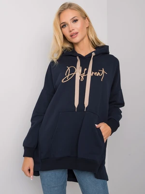 Dark blue cotton sweatshirt