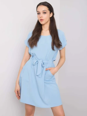 Blue dress with pockets