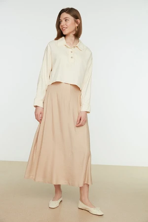 Trendyol Stones Normal Waist Weave Skirt