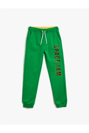Koton Space Jam Jogger Sweatpants Licensed Tie Waist With Pocket.