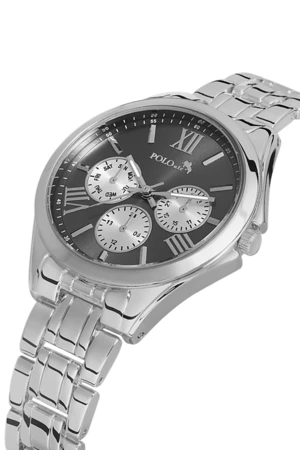 Polo Air Sports Women's Wristwatch Silver-black Color