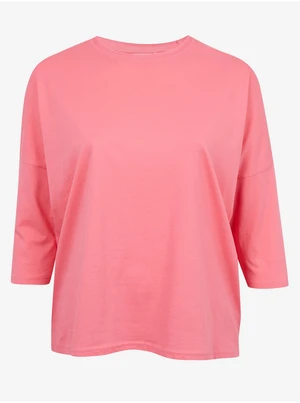 Pink Womens Basic T-Shirt Fransa - Women