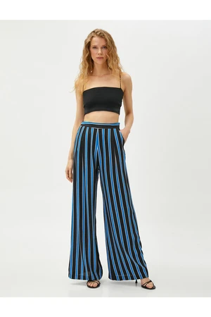 Koton Pants - Blue - Wide leg