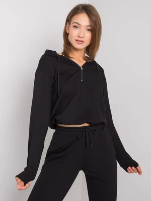 Women's black sweatshirt SUBLEVEL