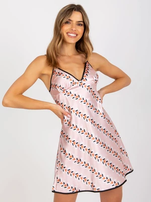 Light pink nightgown with shoulder straps