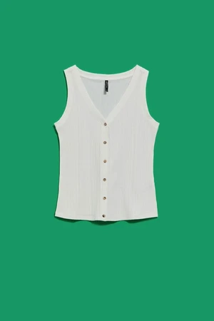 Women's top Moodo - white