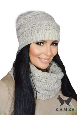 Set da donna Kamea Kamea_Set_Hat&Chimney_K.22.206.03_Beige