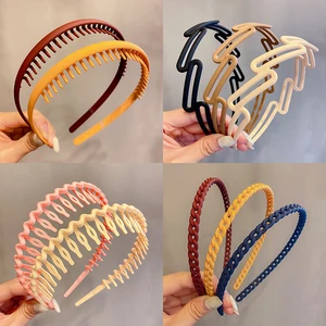 Korean Head Band Headband Girls Princess Kawaii Hair Comb Pin Frosted Hair Hoop Children Headwear for Kids Women Accessories