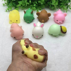Realistic for Cat Mini Handsize Portable Cartoon Animal Rubber Made Best Gift