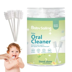 Newborn Gauze Toothbrush Tongue Gauze Cleaner Toothbrush Tight Suture Oral Cleaning Supplies For Home Travel Hotel And Outdoors