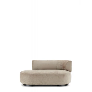 K-Wait Chaise lounge  Chenille pravá područka béžová Kartell