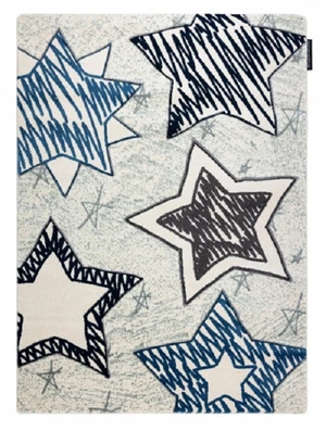 Dětský kusový koberec Petit Stars blue-180x270