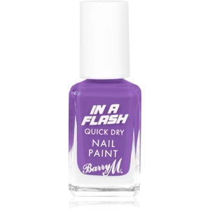 Barry M IN A FLASH rychleschnoucí lak na nehty odstín Patient Purple 10 ml